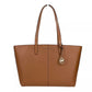 Medium Zip Top Tote Carryall Bag Brown