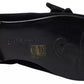 Black Velvet Flats Bow Young Queen Shoes