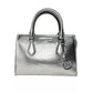 Sheila Small Crossbody Satchel Purse Bag Silver