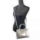 Sheila Small Crossbody Satchel Purse Bag Silver
