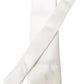 Off White Satin Silk Classic Men Necktie