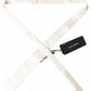 Off White Satin Silk Classic Men Necktie