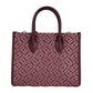 Mirella Small Top Zip Crossbody Tote Bag Oxblood