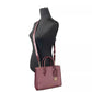 Mirella Small Top Zip Crossbody Tote Bag Oxblood