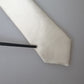 Off White Satin Silk Classic Men Necktie