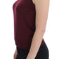 Elegant Red Wool Sleeveless Pullover Vest