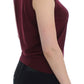 Elegant Red Wool Sleeveless Pullover Vest