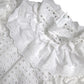 White Cotton Lace Trim Turtle Neck Blouse