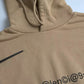 Brown Cotton Symbolic Molleton Bouclette Hooded Sweater