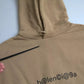 Brown Cotton Symbolic Molleton Bouclette Hooded Sweater