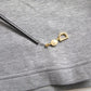 Gray Cotton Embellished Crew Neck  T-shirt