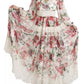 Multicolor Floral Maxi Sheath Dress