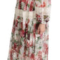 Multicolor Floral Maxi Sheath Dress