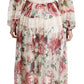 Multicolor Floral Maxi Sheath Dress