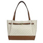 Reed Large Belted Tote Shoulder Bag Purse Vanilla