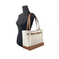 Reed Large Belted Tote Shoulder Bag Purse Vanilla