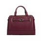 Reed Small Leather Belted Satchel Crossbody Bag Oxblood