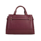 Reed Small Leather Belted Satchel Crossbody Bag Oxblood