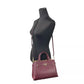 Reed Small Leather Belted Satchel Crossbody Bag Oxblood