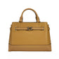 Reed Small Leather Belted Satchel Crossbody Bag Brown