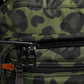 Green Polyester Leopard Print Shell Messenger Bag