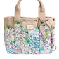 Multicolor Floral Canvas TANIA Top Handle Tote Bag