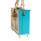 Turquoise Gold Acrylic Leather Miss Dolce Top Handle Bag