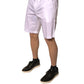 White Chinos Cotton Stretch Casual Shorts
