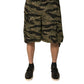 Black Gold Patterned Cotton Bermuda Shorts