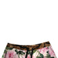 Multicolor Floral Cotton Men Bermuda Shorts