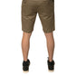 Brown Chino Cotton Stretch Casual Shorts