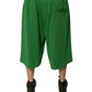 Green Cotton Blend Men Bermuda Shorts