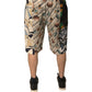 Multicolor Patchwork Linen Bermuda Shorts