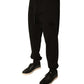 Black Cotton Jogger Men Sweatpants Pants