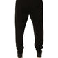 Black Cotton Jogger Men Sweatpants Pants