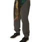 Multicolor Patchwork Cotton Jogger Sweatpants Pants