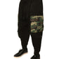 Black Camouflage Cotton Jogger Cargo Pants