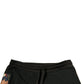 Black Cotton Jogger Cargo Sweatpants Pants