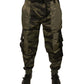 Green Cotton Jogger Cargo Pants