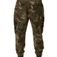 Multicolor Camouflage Cargo Sweatpants Pants