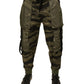 Green Cotton Jogger Cargo Pants