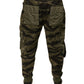Green Cotton Jogger Cargo Pants