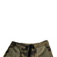 Green Cotton Jogger Cargo Pants
