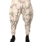 White Camouflage Cargo Jogger Pants