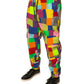 Multicolor Cotton Patchwork Men Cargo Pants