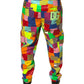 Multicolor Cotton Patchwork Men Cargo Pants