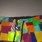 Multicolor Cotton Patchwork Men Cargo Pants