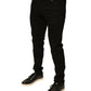 Black Logo Cotton Stretch Skinny Denim Jeans