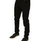 Black Logo Cotton Stretch Skinny Denim Jeans