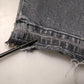 Gray Logo Cotton Stretch Skinny Denim Jeans